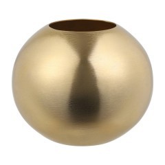 421049 ABUCAY Ваза декоративная H165, D180, алюминий, матовая латунь 421049 ABUCAY Ваза декоративная H165, D180, алюминий, матовая латунь