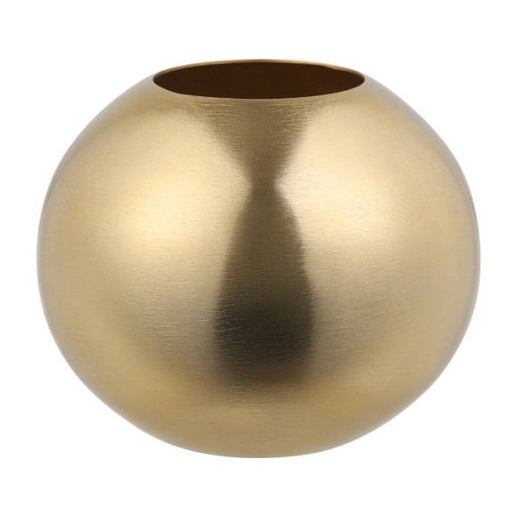 421049 ABUCAY Ваза декоративная H165, D180, алюминий, матовая латунь 421049 ABUCAY Ваза декоративная H165, D180, алюминий, матовая латунь