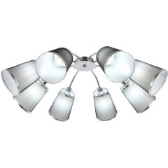 SLE103002-08 Светильник потолочный Хром/Черный E14 8*40W MALEONTE SLE103002-08 Светильник потолочный Хром/Черный E14 8*40W MALEONTE