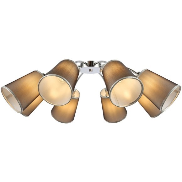 SLE103002-08 Светильник потолочный Хром/Черный E14 8*40W MALEONTE