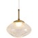 Freya Mote FR5601PL-01TR Светильник светодиодный подвесной, декоративный интерьерный подвес с металлом цвета латунь, плафон 19,5см стекло прозрачное с вкраплениями, CCT перекл. цветовой температуры на драйвере, LED 5Вт 2700;3000;4000К CRI80 360° IP20 220V