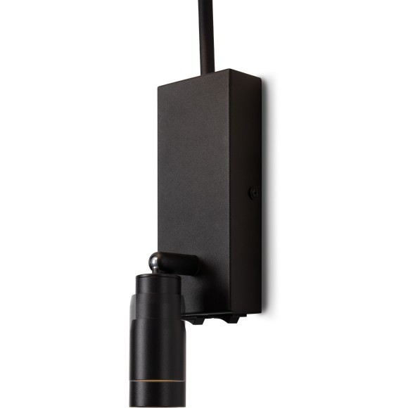 Freya Flint FR2066WL-L40B Классическое бра с LED-подсветкой, 1xE14, подсветка: 3000К, CRI 80, 200Лм, 180°, 220V, основание черный металл, белый тканевый абажур, 2 выключателя на основании, в комплекте провод в розетку