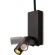 Freya Flint FR2066WL-L40B Классическое бра с LED-подсветкой, 1xE14, подсветка: 3000К, CRI 80, 200Лм, 180°, 220V, основание черный металл, белый тканевый абажур, 2 выключателя на основании, в комплекте провод в розетку