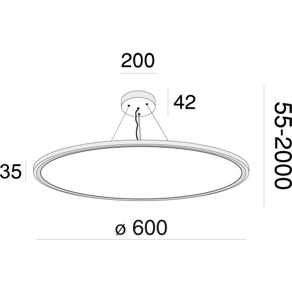 Подвесной светильник светодиодный Cosmos MOD057PL-L54W4K