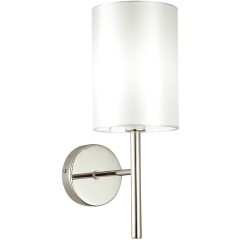 SLE107301-01 Светильник настенный Никель/Белый E14 1*40W NOIA