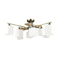 Потолочная люстра с 8 стеклянными плафонами под лампы цоколя E27 Arte Lamp LARGO A4497PL-8AB