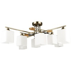 Потолочная люстра с 8 стеклянными плафонами под лампы цоколя E27 Arte Lamp LARGO A4497PL-8AB