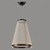 Crystal Lux Atrium A SP50W LED 4100/250.1 Подвесной светодиодный дизайнерский кольцевой светильник, диаметром 55 см, черный металл, плафон нити белого акрила LED 50Вт 3000K 5000Лм CRI90 IP20 220В