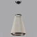 Crystal Lux Atrium A SP50W LED 4100/250.1 Подвесной светодиодный дизайнерский кольцевой светильник, диаметром 55 см, черный металл, плафон нити белого акрила LED 50Вт 3000K 5000Лм CRI90 IP20 220В