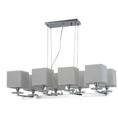 Хрустальная подвесная люстра Lumina Deco Fianelo LDP 1248-8 WT Хрустальная подвесная люстра Lumina Deco Fianelo LDP 1248-8 WT