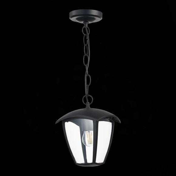 SL081.403.01 Светильник уличный подвесной ST-Luce Черный/Черный, Прозрачный E27 1*40W SIVINO SL081.403.01 Светильник уличный подвесной ST-Luce Черный/Черный, Прозрачный E27 1*40W SIVINO