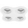 Встраиваемый светильник Lightstar D64606060606 Domino под лампы 4xGU5.3 200W