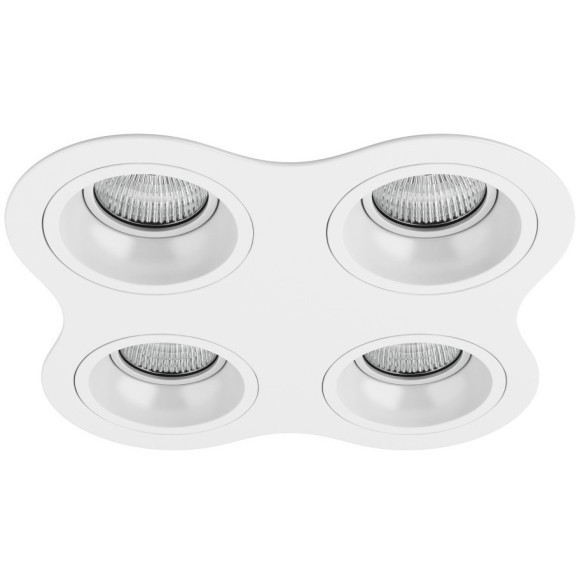 Встраиваемый светильник Lightstar D64606060606 Domino под лампы 4xGU5.3 200W