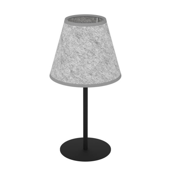 43986 Настольная лампа ALSAGER, 1X40W (E27), H395, сталь, черный / фетр, серый