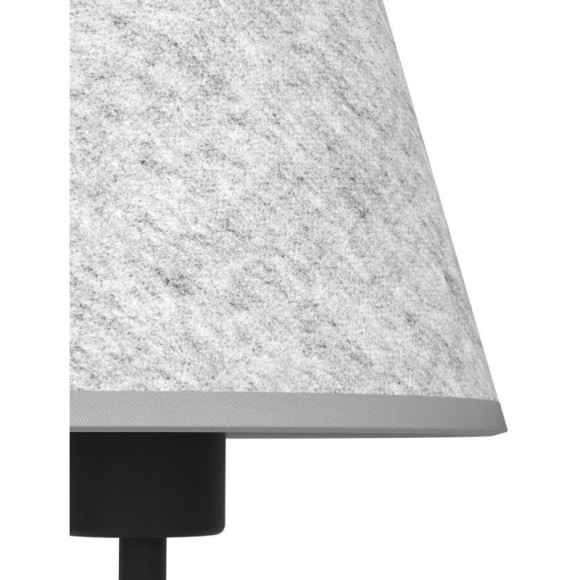 43986 Настольная лампа ALSAGER, 1X40W (E27), H395, сталь, черный / фетр, серый