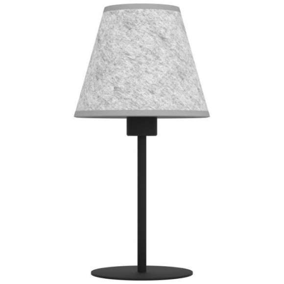 43986 Настольная лампа ALSAGER, 1X40W (E27), H395, сталь, черный / фетр, серый