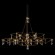 10590/1000 Gold Asfour Loft IT MIRA Подвесной светильник с LED 24 Вт, 3000 К, 2880 Лм, IP20, 12–24 В, золотое металлическое основание, прозрачный хрустальный плафон