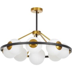 Потолочная люстра Donzano LDP 8034-9 BK+WT Потолочная люстра Donzano LDP 8034-9 BK+WT