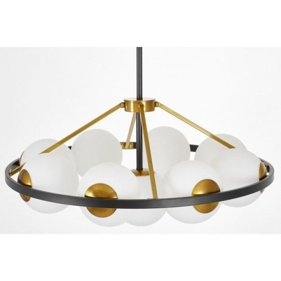 Потолочная люстра Donzano LDP 8034-9 BK+WT