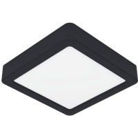 900586 Накладной светильник диммируемый FUEVA 5, 11W (LED), 3000K, L160, B160, H28, сталь, черный / пластик, белый