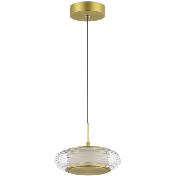 SL6239.203.01 Светильник подвесной ST-Luce золото/прозрачный LED 1*7W 3000K FRITTELA