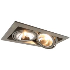Встраиваемый светильник Arte Lamp A5949PL-2GY CARDANI SEMPLICE под лампы 2xG9 40W Встраиваемый светильник Arte Lamp A5949PL-2GY CARDANI SEMPLICE под лампы 2xG9 40W