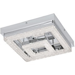 95659 Светодиодный потолочный светильник FRADELO, 12W (LED), 240х240, сталь, хром/пластик с кристал., хром