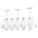 Люстра Crystal Lux NICOLAS SP12 L1600 NICKEL/WHITE