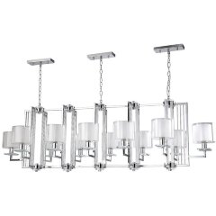 Люстра Crystal Lux NICOLAS SP12 L1600 NICKEL/WHITE Люстра Crystal Lux NICOLAS SP12 L1600 NICKEL/WHITE