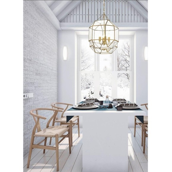 1948-4P, люстра подвесная, L390xW390xH525/1330, 4xE14x40W, excluded