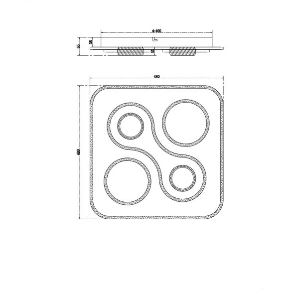 Потолочный светильник Freya FR6049CL-L95W Потолочный светильник Freya FR6049CL-L95W