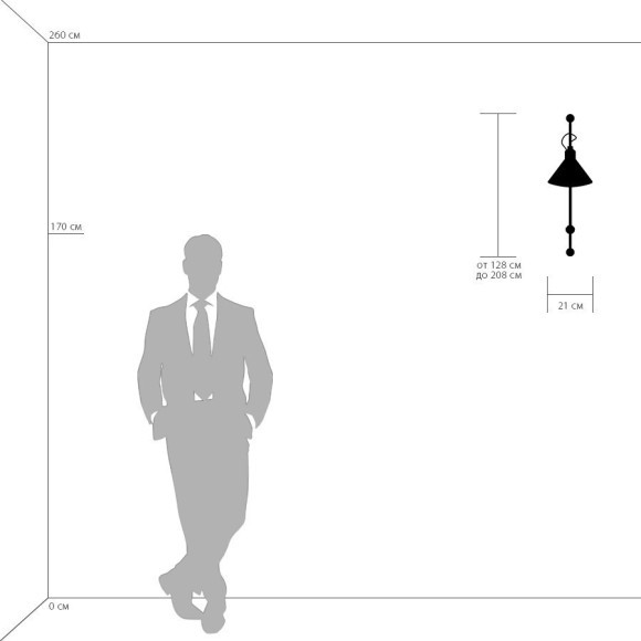 Спот на гибкой ножке Lightstar 765626 Loft под лампу 1xE14 40W