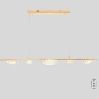 FELICIDAD SP47W LED 0590/405 Crystal Lux Золотой подвесной светильник, LED 47 Вт, CCT 3000–6000 К, 2750 Лм, CRI 80, IP20, 220 В