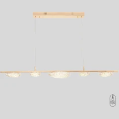 FELICIDAD SP47W LED 0590/405 Crystal Lux Золотой подвесной светильник, LED 47 Вт, CCT 3000–6000 К, 2750 Лм, CRI 80, IP20, 220 В