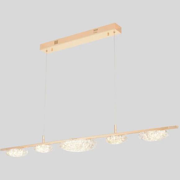 FELICIDAD SP47W LED 0590/405 Crystal Lux Золотой подвесной светильник, LED 47 Вт, CCT 3000–6000 К, 2750 Лм, CRI 80, IP20, 220 В
