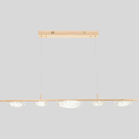 FELICIDAD SP47W LED 0590/405 Crystal Lux Золотой подвесной светильник, LED 47 Вт, CCT 3000–6000 К, 2750 Лм, CRI 80, IP20, 220 В