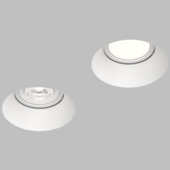 Встраиваемый светильник под шпатлевку SPOT HIDE, до 15 Вт LED, GU10, IP20, алюминий, белый