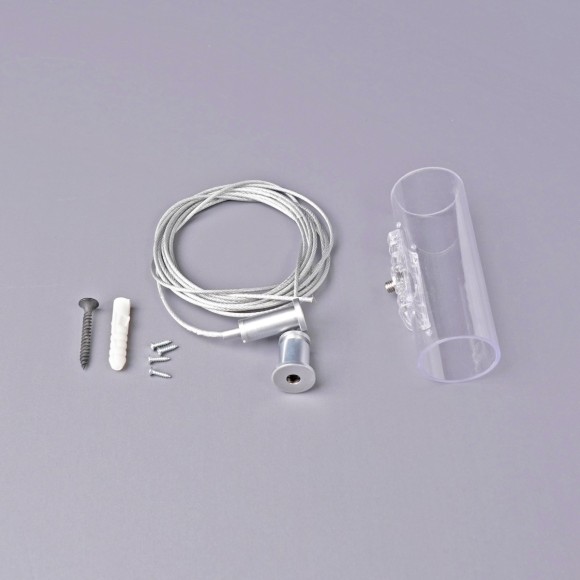 ST981.129.00.1 Подвесной комплект (прозрачный) для опорной штанги (к-т: 2 троса 2000мм, 2 крепления) гибкий неон ST-Luce 