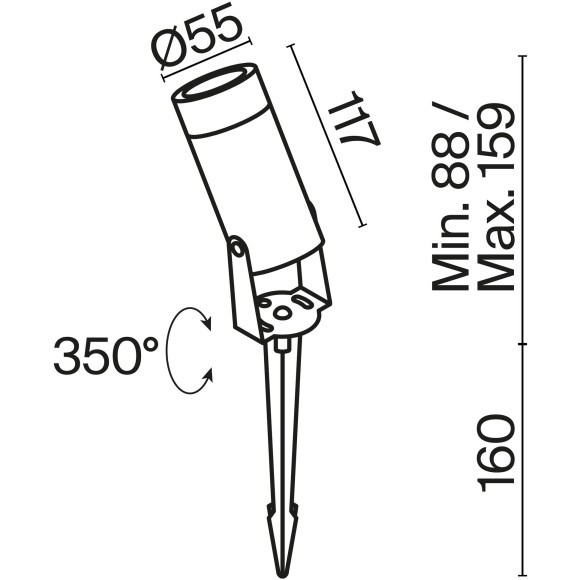 Ландшафтный светильник Outdoor O050FL-L5GF3K