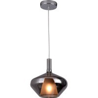 2056/99/01P Stilfort Amber (Амбер) Хромированный подвесной светильник с серым стеклянным плафоном E14