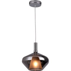 2056/99/01P Stilfort Amber (Амбер) Хромированный подвесной светильник с серым стеклянным плафоном E14