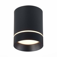 ST115.432.12 Светильник потолочный Черный LED 1*12W 3000K 840Lm Ra90 120° IP20 D79xH100 170-240V Накладные светильники