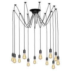 Люстра паук Lussole GRLSP-8174 SHIRLEY IP21 под лампы 12xE27 120W Люстра паук Lussole GRLSP-8174 SHIRLEY IP21 под лампы 12xE27 120W