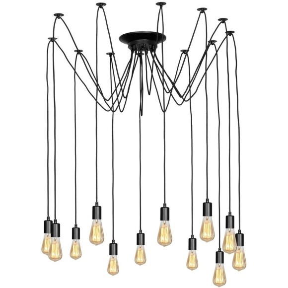 Люстра паук Lussole GRLSP-8174 SHIRLEY IP21 под лампы 12xE27 120W