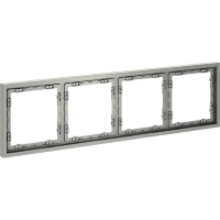 Рамка пластиковая VOLTUM S70 на 4 поста, (сталь)