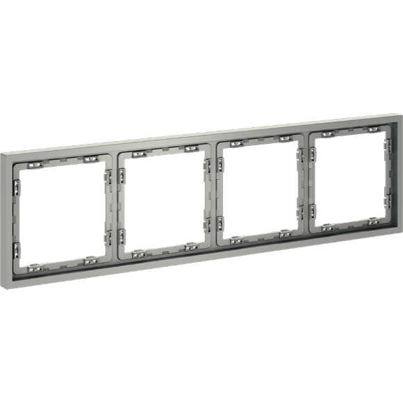 Рамка пластиковая VOLTUM S70 на 4 поста, (сталь)