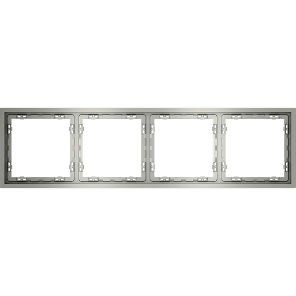 Рамка пластиковая VOLTUM S70 на 4 поста, (сталь)