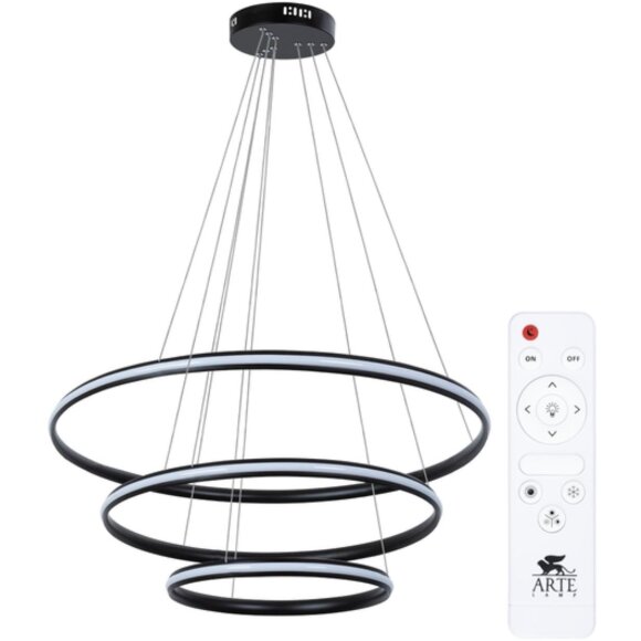 Подвесная люстра Arte Lamp MERIDIANA A2198SP-3BK