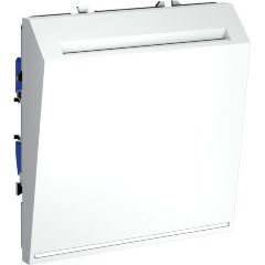 Выключатель встраиваемый VOLTUM S70 карточный 16А, (белый матовый)