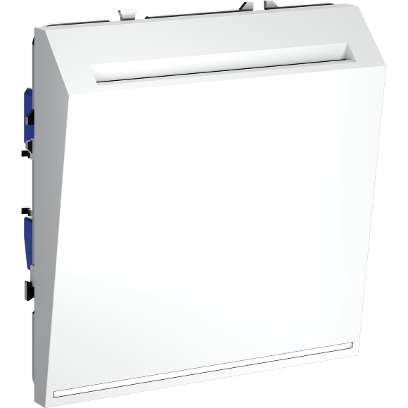 Выключатель встраиваемый VOLTUM S70 карточный 16А, (белый матовый)